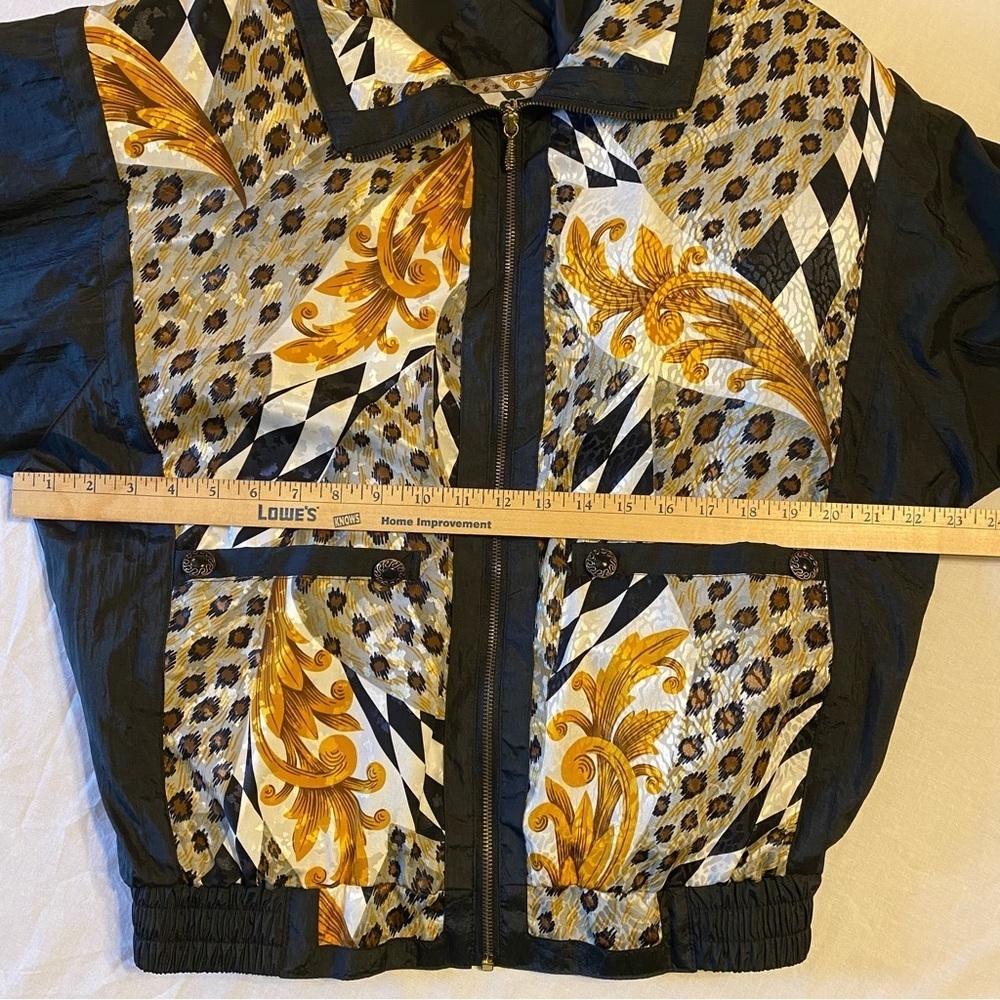 Vintage East West Animal Print Windbreaker Jacket Fullzip Women’s Small NWT - Picture 13 of 16